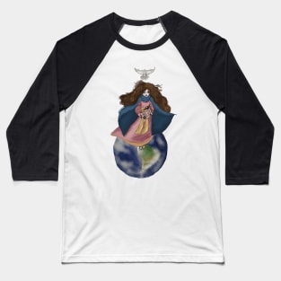 Our Lady Queen of Heavens and Earth Baseball T-Shirt